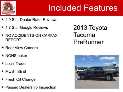 Used 2013 Toyota Tacoma PreRunner w/ Convenience Pkg RWD image 5