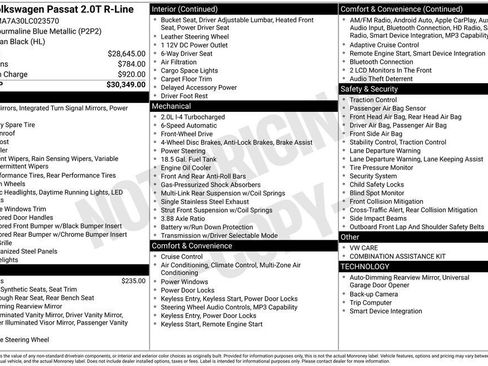 Used 2020 Volkswagen Passat 2.0T R-Line image 2