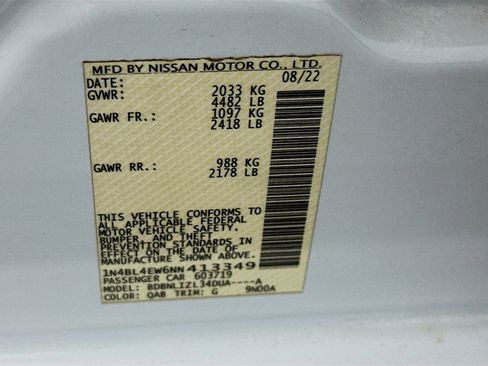 Used 2022 Nissan Altima 2.5 SL image 12