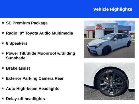 Used 2024 Toyota Corolla SE w/ SE Premium Package FWD image 4