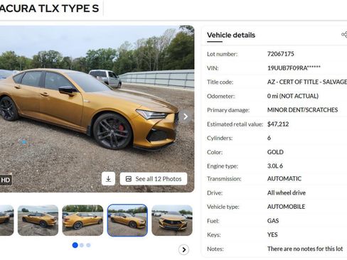 Used 2024 Acura TLX Type S image 58