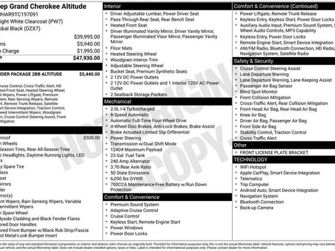 New 2026 Jeep Grand Cherokee Altitude image 3
