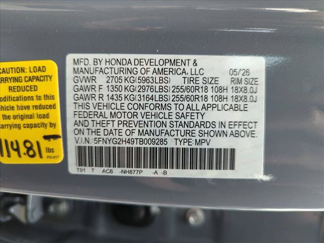 Certified 2026 Honda Pilot EX-L image 17