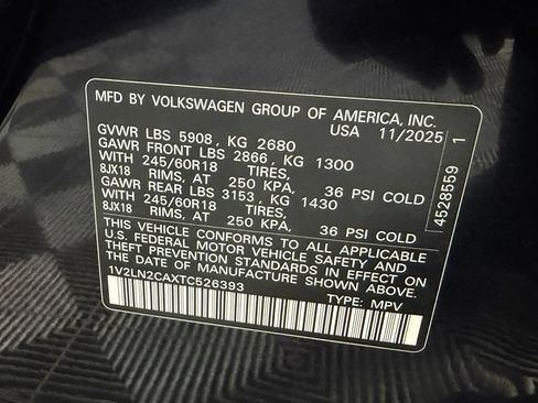 Used 2026 Volkswagen Atlas SE AWD/4WD image 33