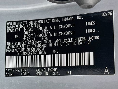 Certified 2026 Toyota Sienna XSE FWD image 34