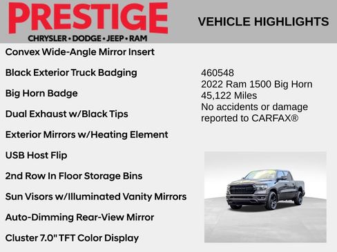 Used 2022 RAM 1500 Big Horn RWD image 8