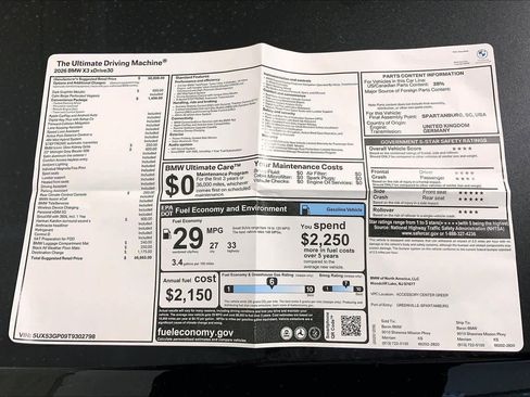 New 2026 BMW X3 xDrive30 w/ Convenience Package AWD/4WD image 22