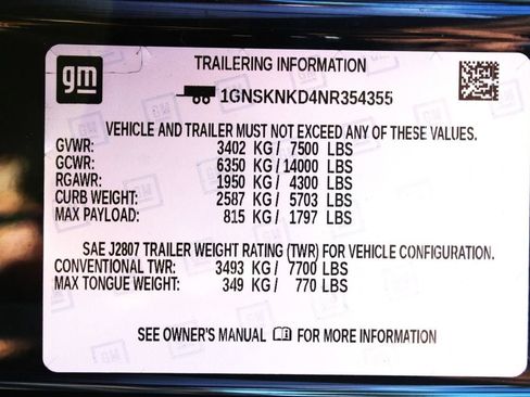 Used 2022 Chevrolet Tahoe LT w/ Luxury Package AWD/4WD image 36