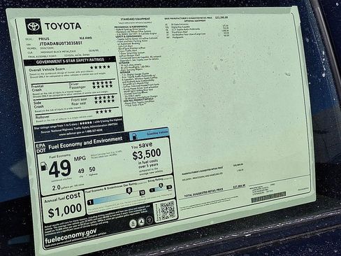 New 2026 Toyota Prius XLE image 8