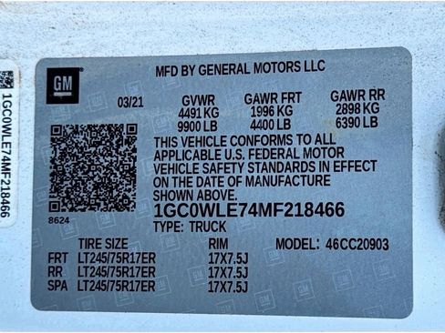 Used 2021 Chevrolet Silverado 2500 W/T w/ WT Fleet Convenience Package image 12