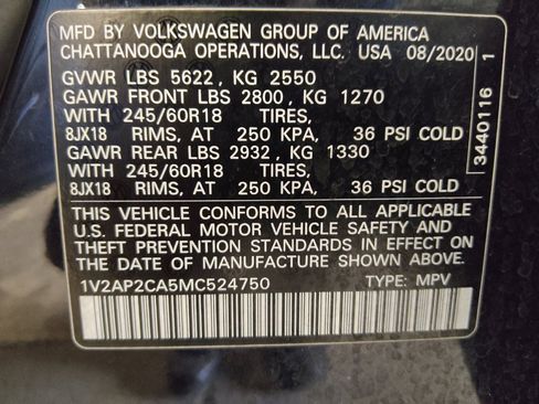 Used 2021 Volkswagen Atlas S FWD image 33