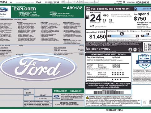 Certified 2022 Ford Explorer XLT w/ Class IV Trailer Tow Package RWD image 26