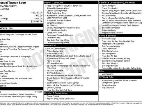Used 2016 Hyundai Tucson Sport FWD image 2