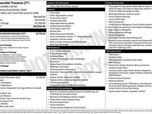 Used 2024 Chevrolet Traverse Z71 w/ Enhanced Driving Package AWD/4WD image 2