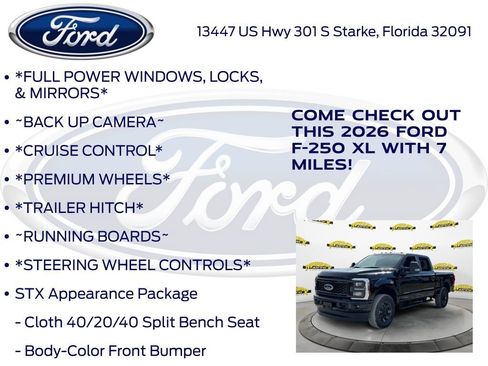 New 2026 Ford F250 XL w/ STX Appearance Package image 10
