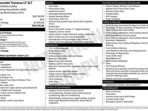 Certified 2025 Chevrolet Traverse LT image 2