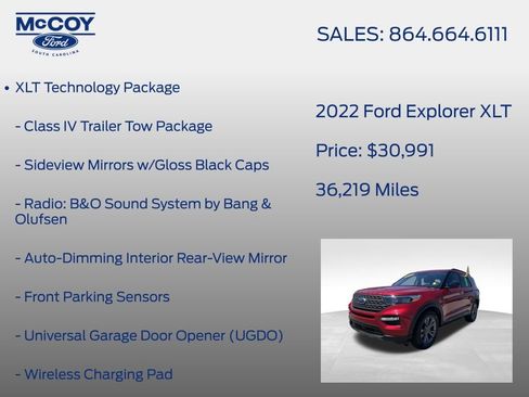 Used 2022 Ford Explorer XLT w/ Equipment Group 202A AWD/4WD image 20