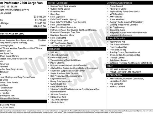 Used 2018 RAM ProMaster 2500 image 22