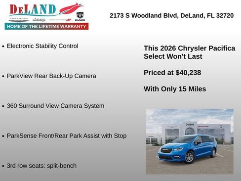 New 2026 Chrysler Pacifica Select FWD image 12