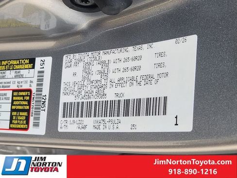 New 2026 Toyota Tundra Limited image 24