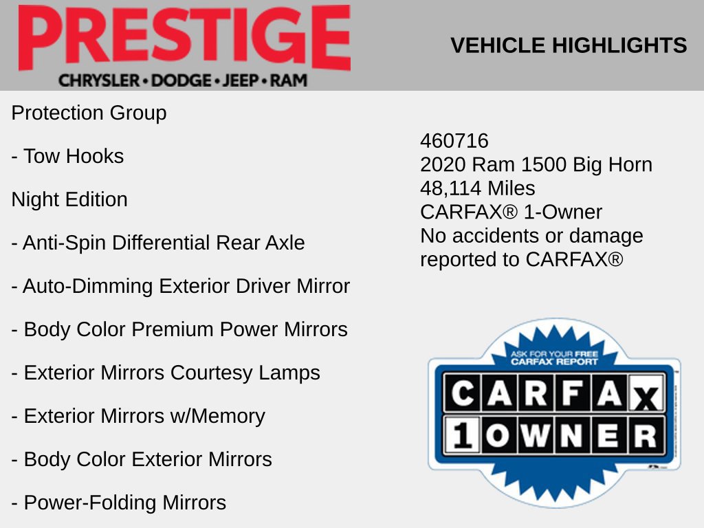 Used 2020 RAM 1500 Big Horn AWD/4WD image 8