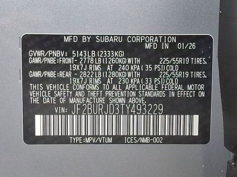 New 2026 Subaru Outback Touring XT image 17