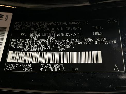 New 2026 Toyota Highlander XLE AWD/4WD image 19