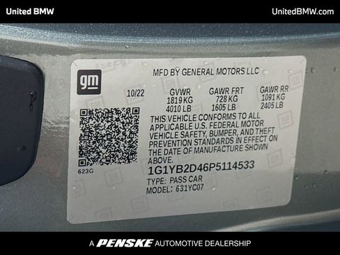 Used 2023 Chevrolet Corvette Stingray w/ Stealth Interior Trim Package image 15