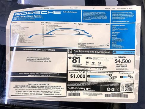 New 2025 Porsche Taycan 4 Cross Turismo image 24