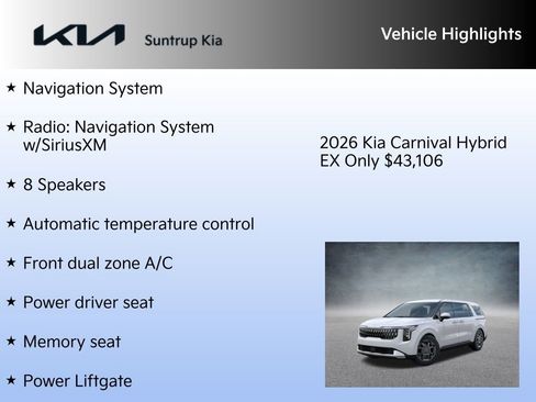 New 2026 Kia Carnival EX image 7