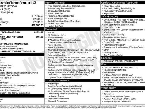 New 2025 Chevrolet Tahoe Premier w/ Sun And Tow Package image 7
