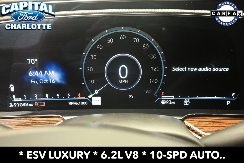 Used 2022 Cadillac Escalade ESV Luxury w/ LPO, Floor Liner Package AWD/4WD image 14