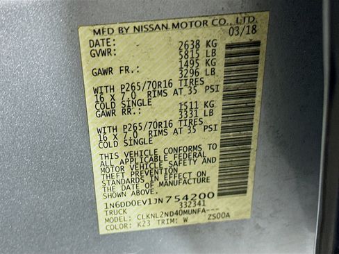 Used 2018 Nissan Frontier SV w/ Value Truck Package image 12