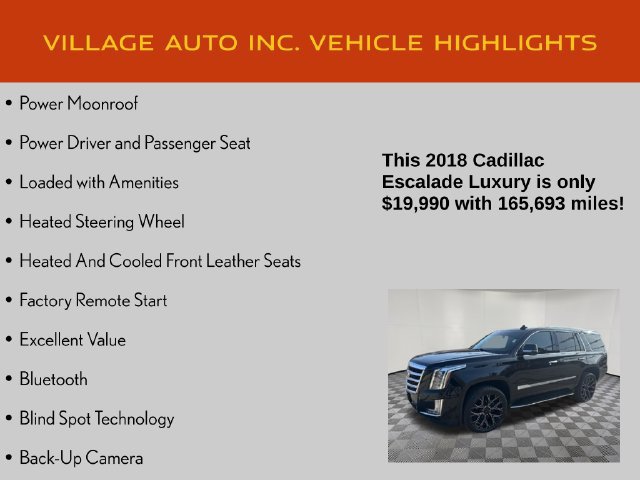 Used 2018 Cadillac Escalade Luxury AWD/4WD image 14