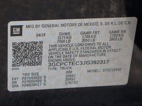 Used 2018 Chevrolet Silverado 1500 High Country RWD image 57