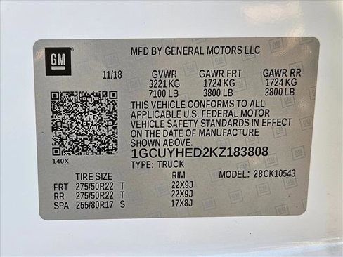 Used 2019 Chevrolet Silverado 1500 High Country w/ Technology Package image 21