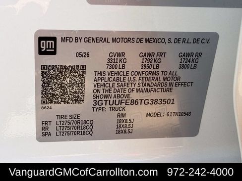 New 2026 GMC Sierra 1500 AT4X AWD/4WD image 25