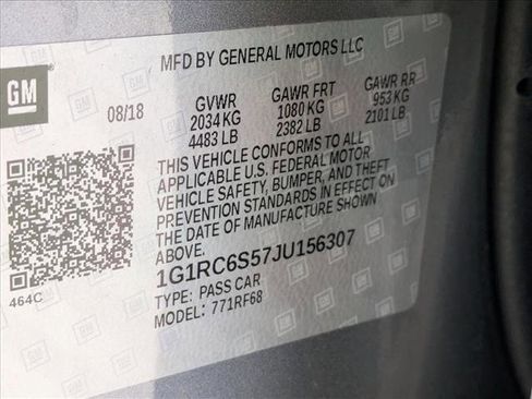 Used 2018 Chevrolet Volt LT w/ LT Driver Confidence Package image 15