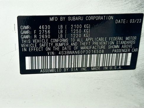 Used 2023 Subaru Legacy Limited AWD/4WD image 42