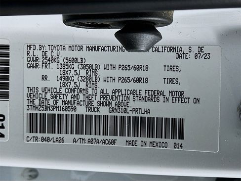 Certified 2023 Toyota Tacoma Limited image 33