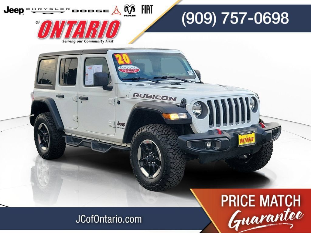 Certified 2020 Jeep Wrangler Unlimited Rubicon AWD/4WD image 1