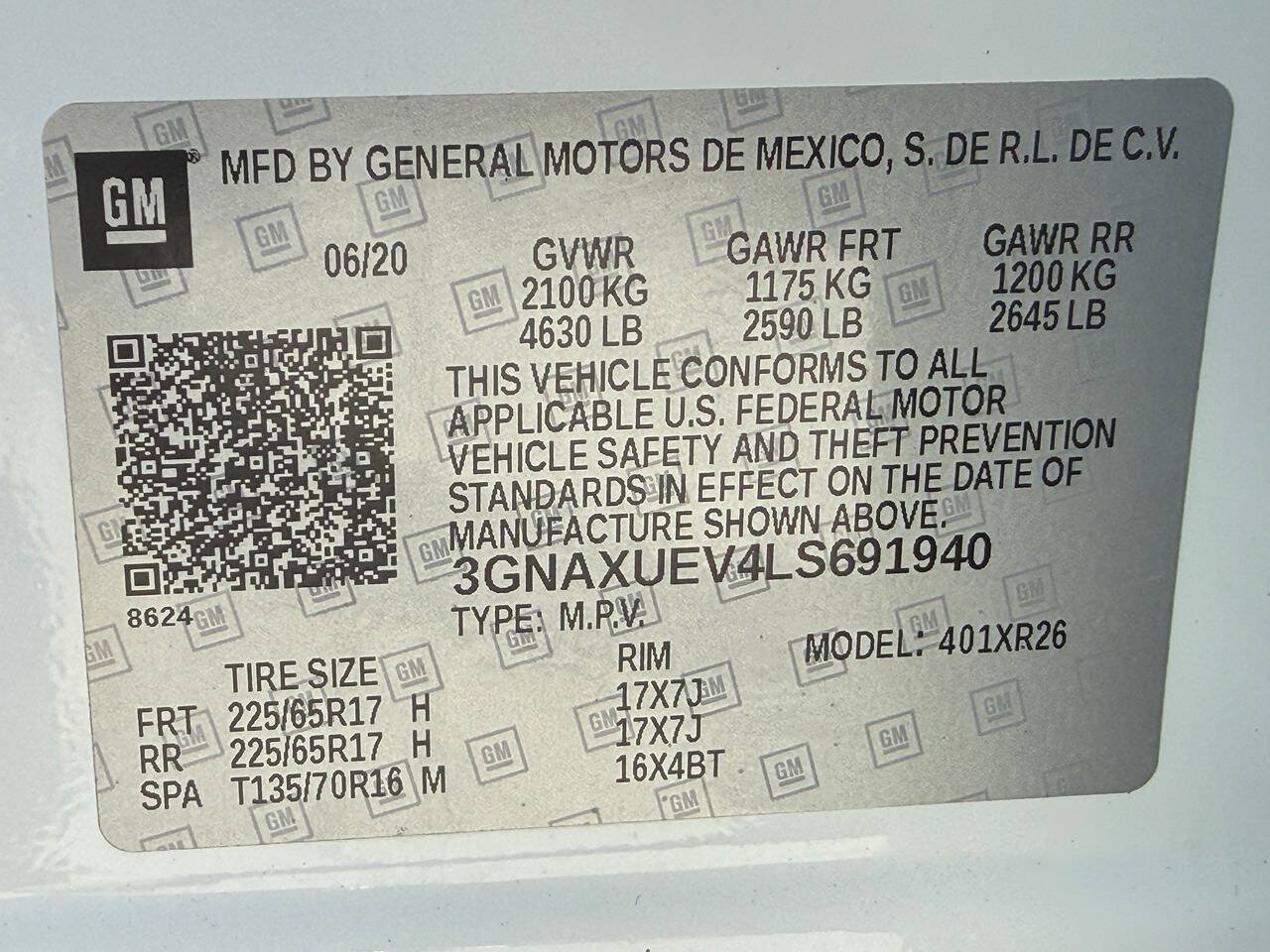 Used 2020 Chevrolet Equinox LT AWD/4WD image 43