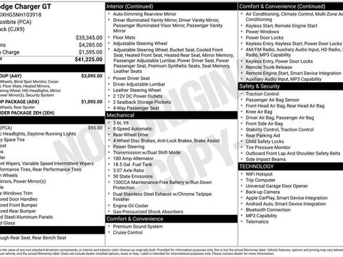 Used 2022 Dodge Charger GT w/ Plus Group RWD image 40