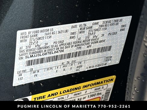 New 2026 Lincoln Navigator L Reserve AWD/4WD image 38