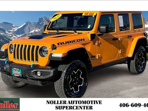 Used 2021 Jeep Wrangler Unlimited Rubicon 4xe w/ Cold Weather Group image 1