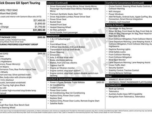 New 2026 Buick Encore GX Sport Touring w/ Comfort Package FWD image 21