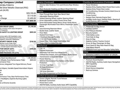 Used 2018 Jeep Compass Limited w/ Navigation Group image 8