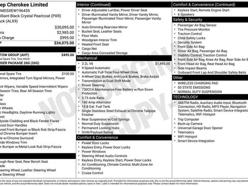 Used 2014 Jeep Cherokee Limited w/ Trailer Tow Group AWD/4WD image 45