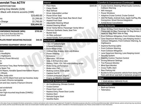 New 2026 Chevrolet Trax ACTIV w/ Driver Confidence Package image 21