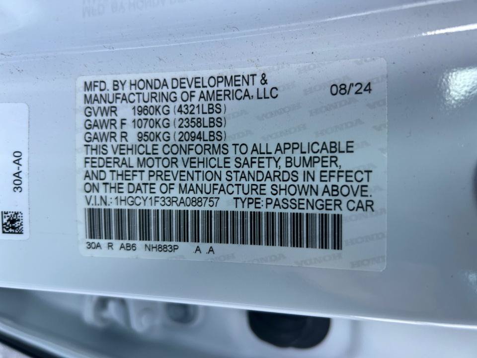 Certified 2024 Honda Accord EX image 39